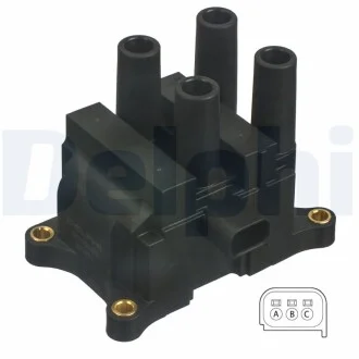 Катушка запалювання FORD C-Max / Fiesta / Focus / Mondeo 1.6L 07 - Delphi GN1044912B1