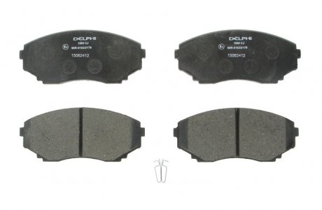 Комплект тормозных колодок с 4 шт. дисков Delphi LP1095 (фото 1)