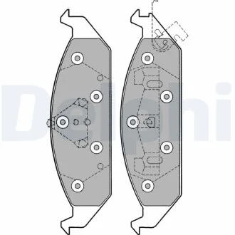 Гальмівні колодки, дискові Delphi LP1161