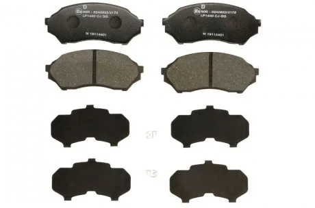 Тормозные колодки дисковые MAZDA 323 передняя сторона 98-03 Delphi LP1440