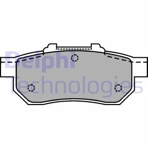 Колодки тормозные дисковые Delphi LP1456