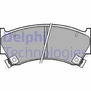 Тормозные колодки дисковые NISSAN Almera 95 - Delphi LP1590 (фото 1)