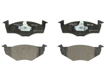 Тормозные колодки дисковые SEAT / SKODA / VW Arosa / Fabia / Polo передняя сторона 97-10 Delphi LP1601