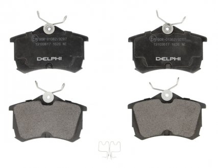 Тормозные колодки дисковые HONDA Accord задняя сторона 98-08 Delphi LP1626 (фото 1)
