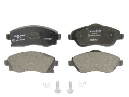 Тормозные колодки дисковые OPEL Corsa / Combo / Meriva / Tigra передняя сторона 00-12 Delphi LP1676 (фото 1)
