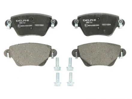 Тормозные колодки дисковые FORD / RENAULT Mondeo / Kangoo задняя сторона 00-08 Delphi LP1682