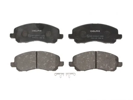 Тормозные колодки дисковые CITROEN / MITSUBISHI / PEUGEOT C4 / Galant / Lancer / 4008 передняя сторона 00 - Delphi LP1684