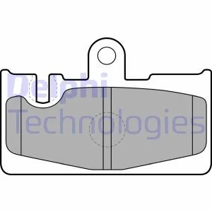 Тормозные колодки дисковые TOYOTA Land Cruiser Prado (J120) задняя сторона 00 - Delphi LP1690