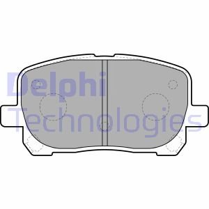 Тормозные колодки дисковые TOYOTA Avensis Verso передняя сторона 01-05 Delphi LP1711
