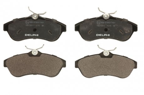Тормозные колодки дисковые CITROEN C3 / C2 передняя сторона 03 - Delphi LP1715 (фото 1)
