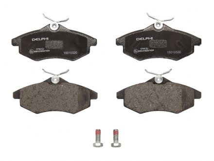 Тормозные колодки дисковые CITROEN C2 / C3 передняя сторона 02 - Delphi LP1716 (фото 1)