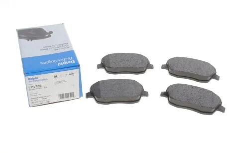 Тормозные колодки дисковые SEAT / SKODA / VW Cordoba / Ibiza / Fabia / Roomster / Polo передняя сторона 99-10 Delphi LP1728