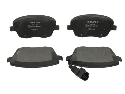 Тормозные колодки дисковые SEAT / SKODA / VW Ibiza / Cordoba / Fabia / Roomster / Polo передняя сторона 01-10 Delphi LP1754 (фото 1)