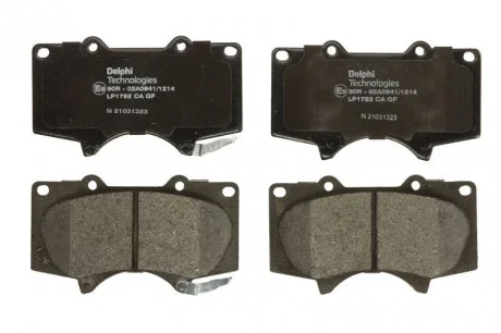 Тормозные колодки дисковые TOYOTA Land Cruiser передняя сторона 03 - Delphi LP1782