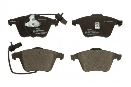 Тормозные колодки дисковые AUDI A6 / Allroad передняя сторона 97-04 Delphi LP1825