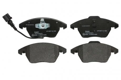 Гальмівні колодки дискові AUDI/SEAT/SKODA/VW A3/Leon/Toledo/ Passat/Golf/Jetta "F 03>> Delphi LP1837
