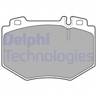 Тормозные колодки дисковые MERCEDES S (W220) передняя сторона 98-05 Delphi LP1851
