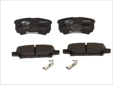 Тормозные колодки дисковые CHRYSLER / MITSUBISHI Sebring / Outlander / Lancer задняя сторона 03 - Delphi LP1852