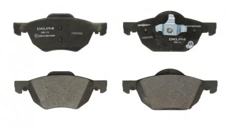 Тормозные колодки дисковые HONDA Accord передняя сторона 03-08 Delphi LP1862