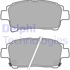Тормозные колодки дисковые TOYOTA Corolla / Prius / iQ передняя сторона 99 - Delphi LP1896