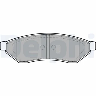 Гальмівні колодки дискові CHEVROLET Evanda "R "05>> Delphi LP1946