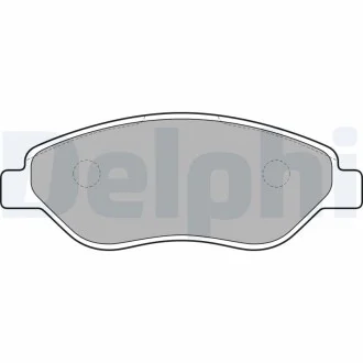 Фото 1 - гальмівні колодки дискові OPEL Corsa "F "06-15 Delphi LP2010 Гальмівні колодки дискові OPEL Corsa "F "06-15 Delphi LP2010 (фото 1)