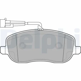 Гальмівні колодки дискові FIAT Croma "F "05>> Delphi LP2024 (фото 1)