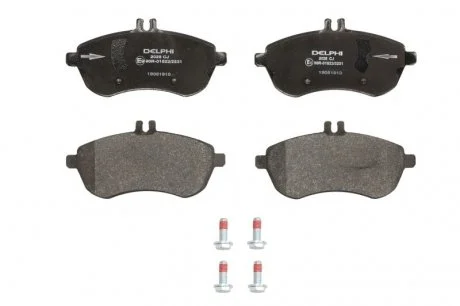 Тормозные колодки дисковые MERCEDES C (W204) / E (W211) передняя сторона 07 - Delphi LP2028