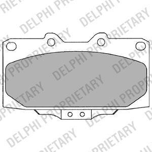 Гальмівні дискові колодки SUBARU Impreza передня сторона 00-07 - знято з виробництва Delphi LP2044