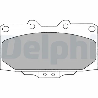 Тормозные колодки дисковые SUBARU Impreza передняя сторона 00-07 - снят с производства Delphi LP2044