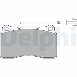 Гальмівні колодки дискові ALFA ROMEO 159/Brera/Spider "F "06>> Delphi LP2045