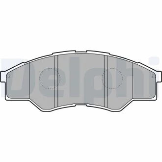 Гальмівні колодки дискові TOYOTA Hilux pikap "F "07>> Delphi LP2060 (фото 1)