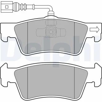 Гальмівні колодки дискові VW Touareg/Transporter/Multivan "R "03>> Delphi LP2086 (фото 1)