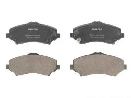 Тормозные колодки дисковые CHRYSLER / DODGE / JEEP Voyager / Nitro / Cherokee / Wrangler передняя сторона 06 - Delphi LP2143