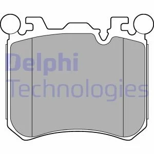 Тормозные колодки дисковые BMW X5 (E70) передняя сторона 09 - Delphi LP2287