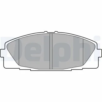 Гальмівні колодки дискові TOYOTA Hiace "F "05>> Delphi LP2473