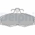 Комплект тормозных колодок с 4 шт. дисков Delphi LP250 (фото 1)