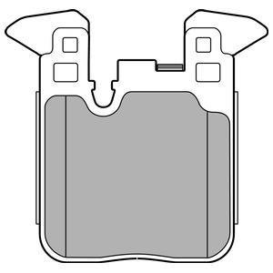 Колодки тормозные дисковые Delphi LP2660 (фото 1)