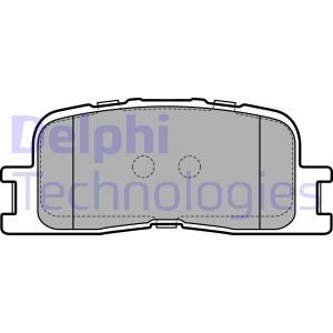 Тормозные колодки дисковые TOYOTA Camry (ACV30) задняя сторона 00-05 Delphi LP2703 (фото 1)