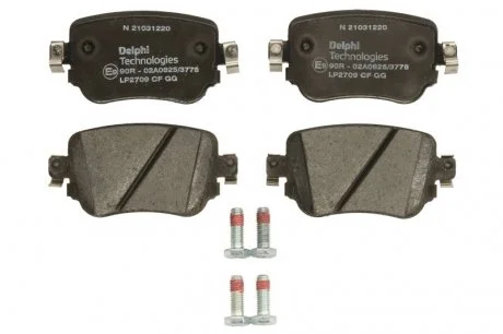 Тормозные колодки дисковые AUDI / SEAT / SKODA A1 / Leon / Octavia задняя сторона 12 - Delphi LP2709