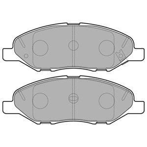 Тормозные колодки дисковые NISSAN Micra / Tiida / Note передняя сторона 04 - Delphi LP3169 (фото 1)