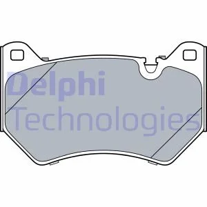 Колодки тормозные дисковые Delphi LP3529