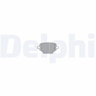 Тормозные колодки, дисковые Delphi LP3580 (фото 1)