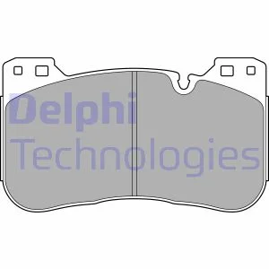 Комплект гальмівних колодок передн, BMW 3 (G20, G80, G28), 3 (G21, G81), 4 (G22, G82), 4 (G23, G83), 5 (G30, F90), 5 (G60, G90, G68), 5 (G61, G99), 8 (G14, F91), 8 (G15, F92) 3.0/4.4/4.4H 09.17- Delphi LP3626