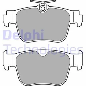 Комплект гальмівних колодок задн, AUDI A3, A3 ALLSTREET CUPRA FORMENTOR, LEON, LEON SPORTSTOURER, TERRAMAR FORD TOURNEO CONNECT V761 NADWOZIE WIELKO 1.0-2.5 07.19- Delphi LP3669 (фото 1)