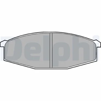 Тормозные колодки дисковые NISSAN Patrol передняя сторона 82-97 Delphi LP373 (фото 1)