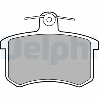 Тормозные колодки дисковые AUDI 100 / A4 / A8 задняя сторона 86-03 Delphi LP451