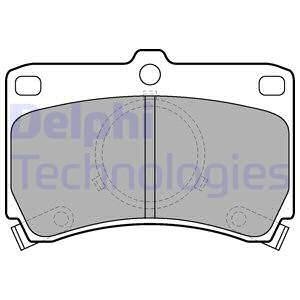 Комплект тормозных колодок с 4 шт. дисков Delphi LP531