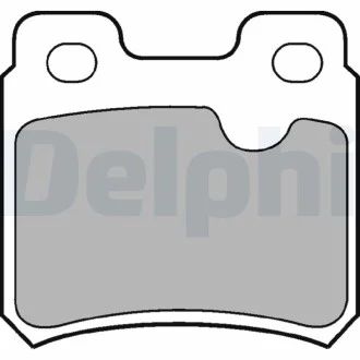 Тормозные колодки дисковые OPEL / SAAB Astra / Calibra / Kadett / Vectra / 900 задняя сторона 86-97 Delphi LP586