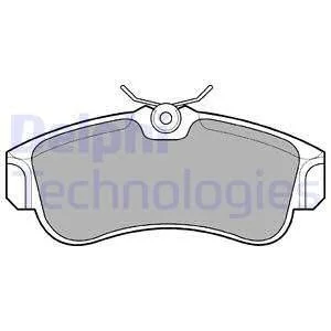Тормозные колодки дисковые NISSAN Almera / Primera передняя сторона 90-06 Delphi LP616